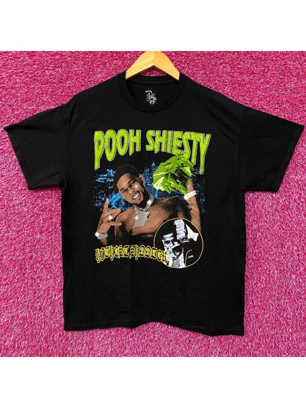 Pooh Shiesty Official Merch Highest Shooter T-shirt Medium